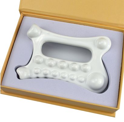 Customized Logo Availabled Korean Beauty Product Face Skin Head Scalp Hand Foot Ceramic Health Care Tool Guasha Massager