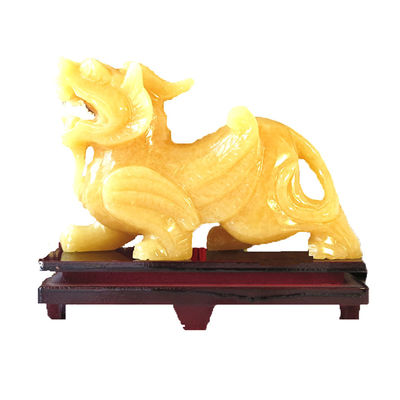 Hot Seller Gemstone Carving Topaz Pixiu Jade Statue from Regional Feature