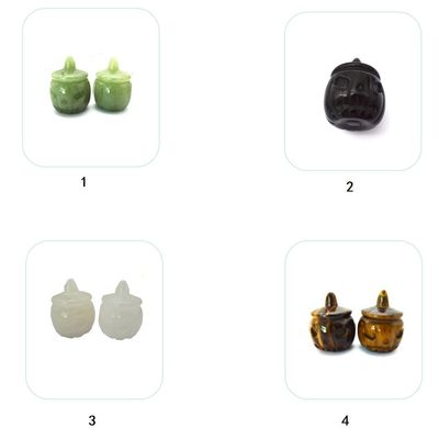 Engraving Technique Natural Crystal Semi-precious Stone Carved Pumpkin Perfectly Carved for Halloween Decoration