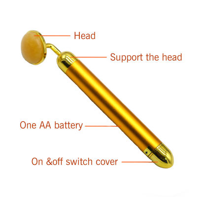 6000 times/min Massage Frequency 24K Gold Facial Beauty Bar Face and Eye Beauty Magic Wand Face Massager with Function