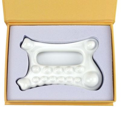 Customized Logo Availabled 2024 Handheld Ceramic Gua Sha Massage Tool for Body Self Skin Care Spa Facial Lifting Beauty