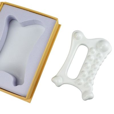 Customized Logo Availabled 2024 Handheld Ceramic Gua Sha Massage Tool for Body Self Skin Care Spa Facial Lifting Beauty