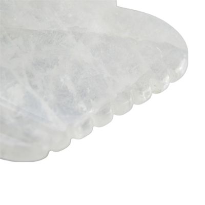 Clear Quartz Gua Sha Massage Board Stone Natural Crystal Guasha Healing Stone Facial Beauty Body Spa Tool for Body Massage