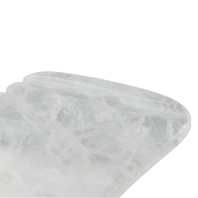 Clear Quartz Gua Sha Massage Board Stone Natural Crystal Guasha Healing Stone Facial Beauty Body Spa Tool for Body Massage