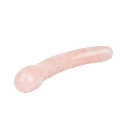 Relaxing Rose Quartz Body Massage Yoni Stick Handmade for Natural Body Relaxation and Musical Function