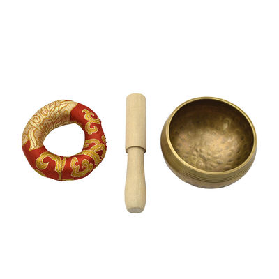 Natural Brass Nepal Singing Bowl Set for Meditation and Yoga Authentic Nepalese Sound