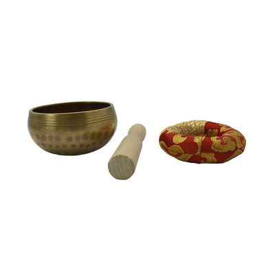 Natural Brass Nepal Singing Bowl Set for Meditation and Yoga Authentic Nepalese Sound