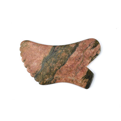 Manual Massager Natural Rhodonite Jasper Stone Gua Sha Scraping Board Guasha Facial Beauty Body Massage Tool Skin Care Relax