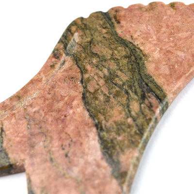 Manual Massager Natural Rhodonite Jasper Stone Gua Sha Scraping Board Guasha Facial Beauty Body Massage Tool Skin Care Relax
