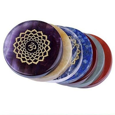 Colorful Energy Stone Set for Feng Shui Home Decoration Seven Chakras Crystal Agate Stones in Natural Style