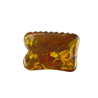 Yellow Mookaite Body Massager for Gua Sha Stone Scrapping Face Therapy Massage Tool within Your Budget