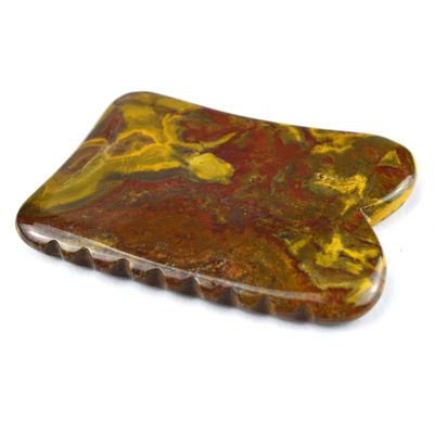 Yellow Mookaite Body Massager for Gua Sha Stone Scrapping Face Therapy Massage Tool within Your Budget