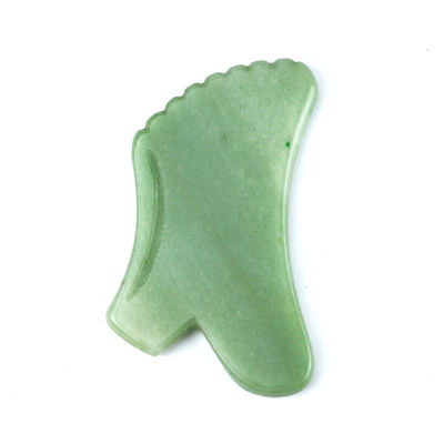 Body Massage for Skin Care Natural Green Aventurine Jade Gua Sha Custom Logo Guasha Facial Beauty Tool to Reduce Wrinkles