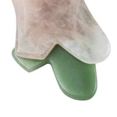 2024 Rose Quartz Gua Sha Facial Massage Tool Natural Crystal Skin Beauty Massager for Face Lifting