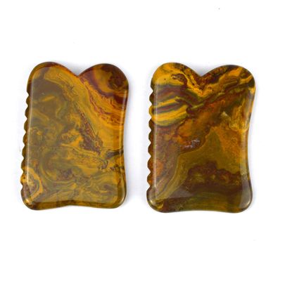 Massager Custom Logo Mookaite Body Massage Tools For Beauty Guasha Stone Scrapping for Facial Lifting and Lymphatic Drainage