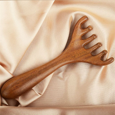 Unlock Your Beauty Deer Antler Shape Scalp Meridian Massager Head Gua Sha Massage Comb For Face and Body Relaxation