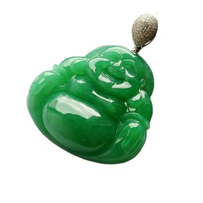 Technique Polished Grade Natural Carved Laughing Buddha for Pendant Art Collectible