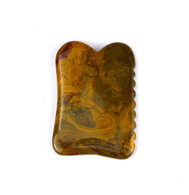 Massager Custom Logo Mookaite Body Massage Tools For Beauty Guasha Stone Scrapping for Facial Lifting and Lymphatic Drainage
