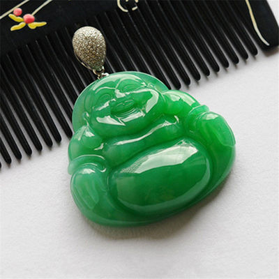 Technique Polished Grade Natural Carved Laughing Buddha for Pendant Art Collectible