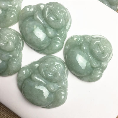 Decoration Jade Buddha Carving Pendant for Necklace Laughing Buddha Online