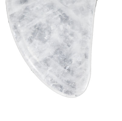 Musical Function Clear Quartz Heart Guasha Stone for Facial Neck Full Body Skin Massage Avaiable 2024