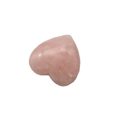 Carved Rose Quartz Heart Shaped Stone Technique Carved 0.35kg Natural Gemstone Hearts for Wedding Gift