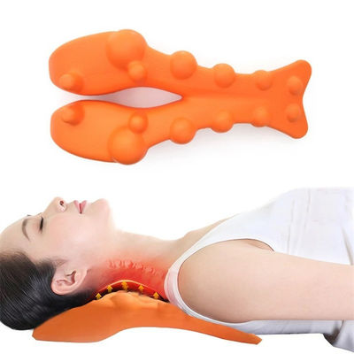 Body Support Portable Cervical Massage Pillow with Acupressure Massager and Memory Cotton Back Stretching