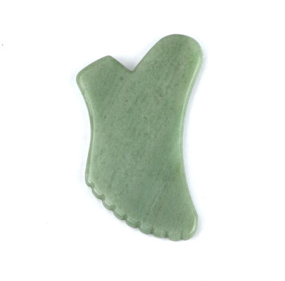 Green Aventurine Guasha Gua Sha Face Tool Mode No abkgs-038 For Effective Lymphatic Drainage And Skincare