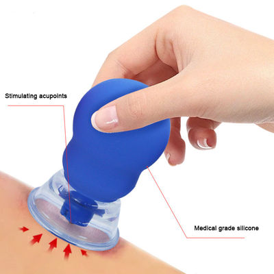 Blue/Pink Silicone Magnetic Vacuum Cupping Set Vacuum Hijama Cupping Therapy Set Negative Pressure Cupping Kit 20pcs