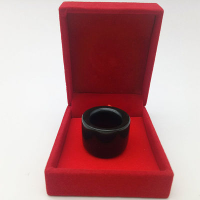 Customized Natural Nephrite Jade Ring for Men Polished Technique