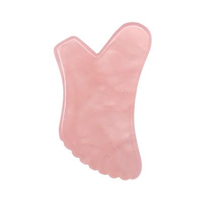 Custom Logo Natural Rose Quartz Gua Sha Body Massage Tool for Self Skin Care and Facial Health