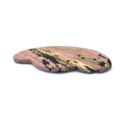 Multi Functional Facial Pink Rhodonite Jade Guasha Massager Board for Health Care and Personal Health Needs