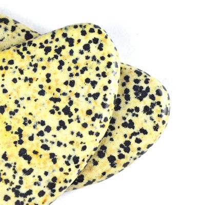 Customized Logo Availabled 2024 Trending Heart Shaped Dalmatian Stone Guasha Massage Tool for Body Healthcare Massage