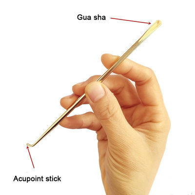 Body Skin Care Acupoint Stick Copper Gua Sha Massage Tool with Picture and ISO9001 Certificate