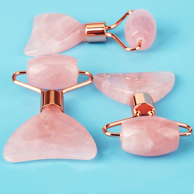 Mini Rose Quartz Jade Roller Eye Skin Care Gua Sha Board Multi Functional Facial Beauty Device within 90 Characters