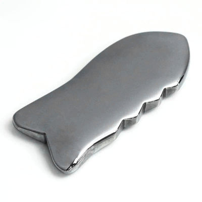 Terahertz Gua Sha Scraping Massage Tool with Energy Stone and Acupuncture Point Massaging 91*37mm
