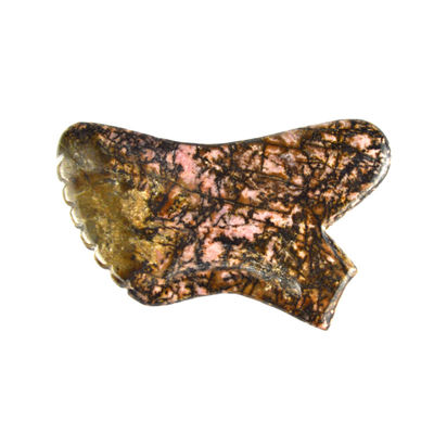 Customizable Rhodonite Stone Gua-Sha Tool Pink and Black Face Massager for Neck/Shoulder/Back/Leg Relief