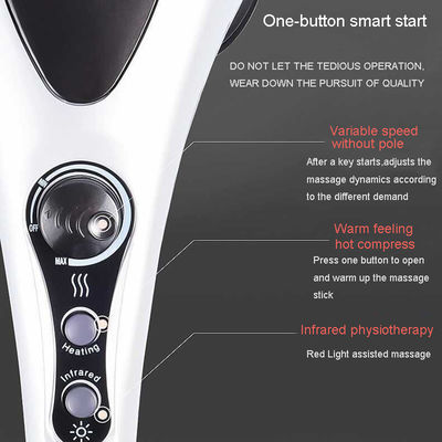 ABS Silicone Handheld Infrared Massage Hammer for Deep Tissue Massage of Shoulder Leg Foot Muscles Infinitely variable speed