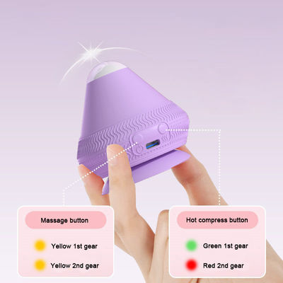 Temperature Adjustable Fascia Massage Ball Electric Adsorption Silicone Massage Tool for Body Hot Compress Massager