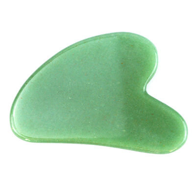 75*50mm Rose Quartz Jade Bian stone Sculpty Heart Gua Sha Face Sculpting Tool for Neck Back Shoulder Massage Anti-Aging