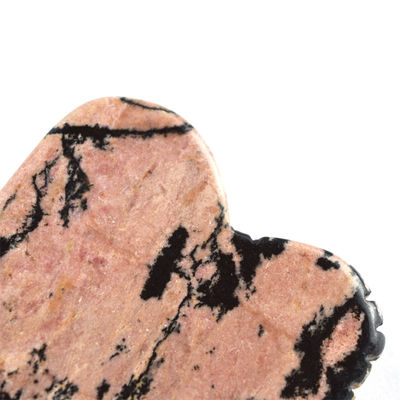 Body Massage Equipment Natural Rhodonite Stone Gua Sha Scraping Board for Facial Beauty and Deep Tissue Massage