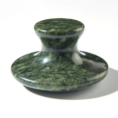 Availabled Dark Green Xiuyan Jade Mushroom Gua Sha Tool for Body Healing and Energy Therapy