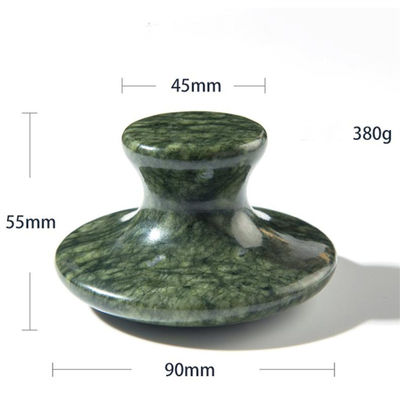 Availabled Dark Green Xiuyan Jade Mushroom Gua Sha Tool for Body Healing and Energy Therapy
