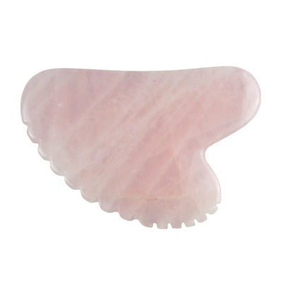 Facial Massager Pink Heart Shaped Rose Quartz Gua Sha Massage Tool with Teeth Crystal Skin Beauty Massager 2024