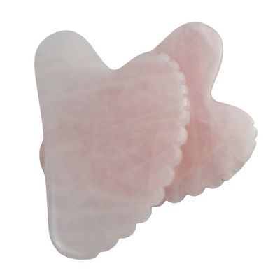 Facial Massager Pink Heart Shaped Rose Quartz Gua Sha Massage Tool with Teeth Crystal Skin Beauty Massager 2024