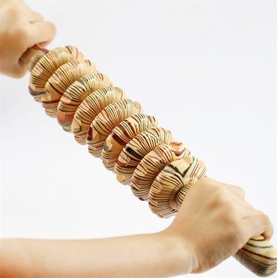 OEM ODM 38*5.5cm Wooden Abdominal Massage Roller Body Massage Jade Roller