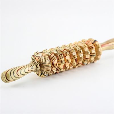 OEM ODM 38*5.5cm Wooden Abdominal Massage Roller Body Massage Jade Roller