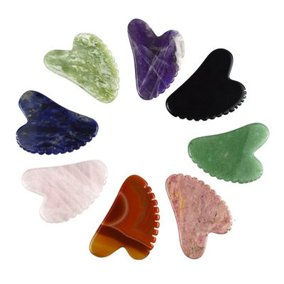 2024 Arrivals Natural Heart Shape Xiuyan Jade Gua Sha Scraping Board The Ultimate Massage Tool for Full-body Relaxation