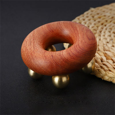 Gua Sha Function Manual Copper Abdominal Massager Beech Body Meridian Massage Brush for Waist Skin Tightening and Shaping