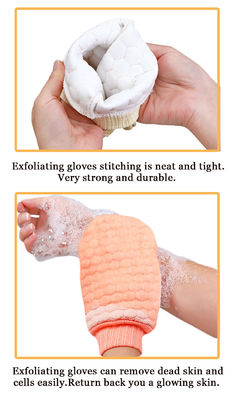 Deep Cleaning Custom Logo Exfoliating Gloves for Dead Leather Gloves and Body Scrubbing